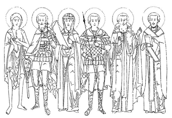 Прориси икон Архангелы