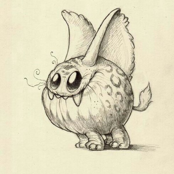 Мифические существа карандашом