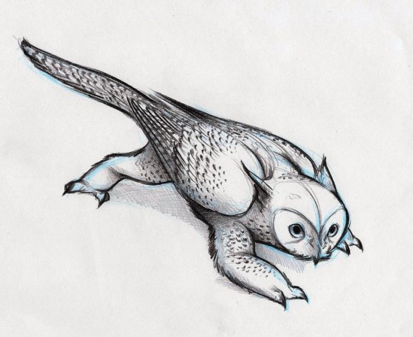 Рисунки карандашом мифических существ