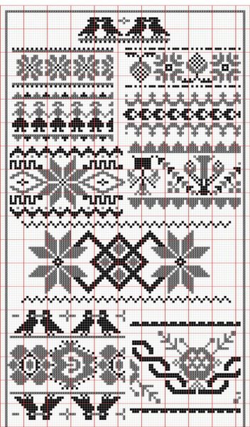 Жаккардовый орнамент спицами