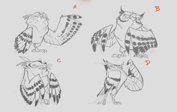 Совы художник Базиль Эде