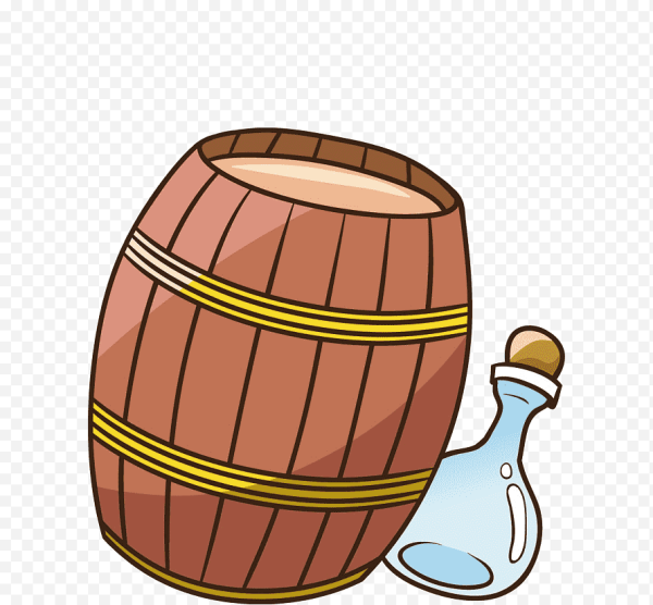 Бочка мультяшная