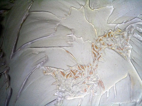 Имитация декоративной штукатурки из шпаклевки