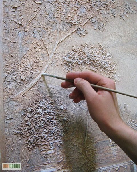 Панно из фактурной штукатурки