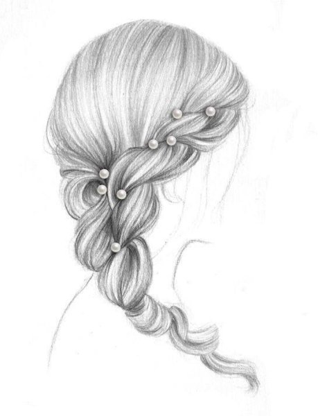 Фантазийные волосы рисунки