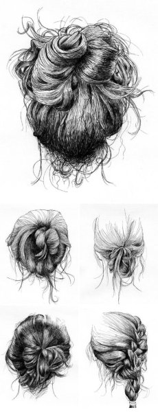 Рисунок украшения для прически