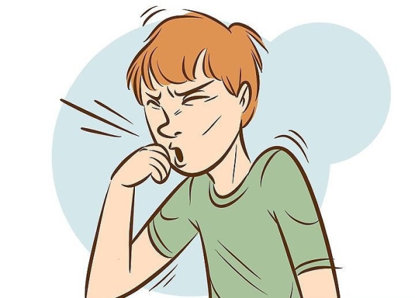 Человек кашляет