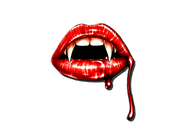 Нарисовать губы с клыками