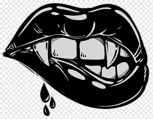 Зубы вампира вектор