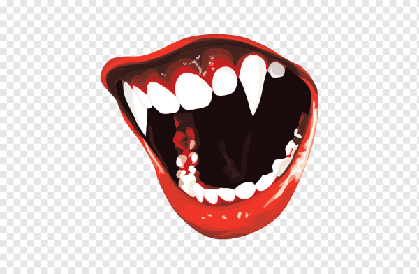 Клыки трафарет