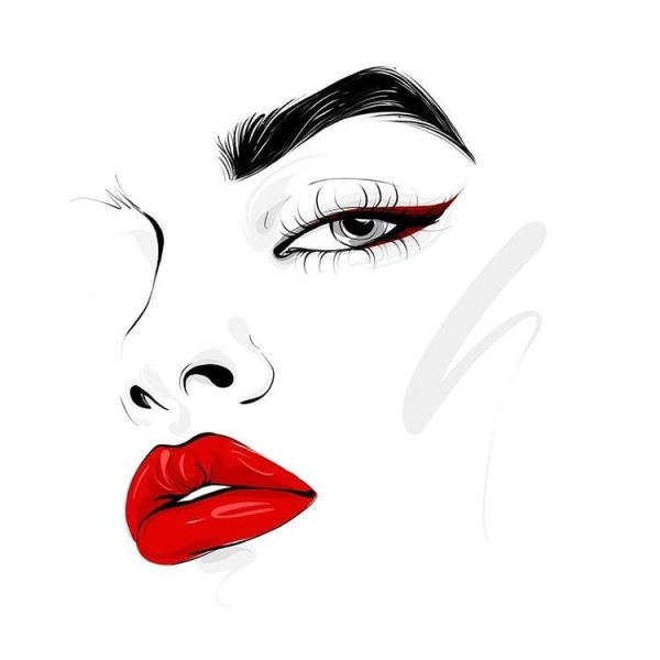 Брови рисунок