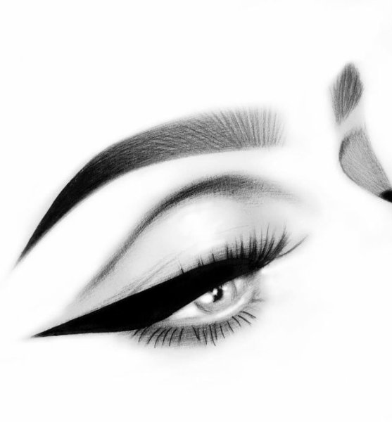 Черно белые ресницы наращивание