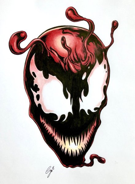 Рисунки Марвел Веном Карнаж