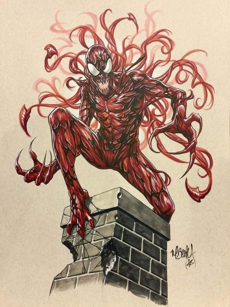 Эскиз Веном и Карнаж