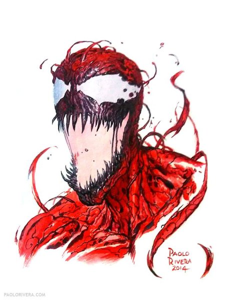 Рисунок Венома и Карнажа