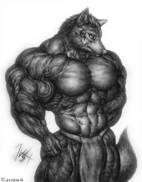 Мускулистый оборотень