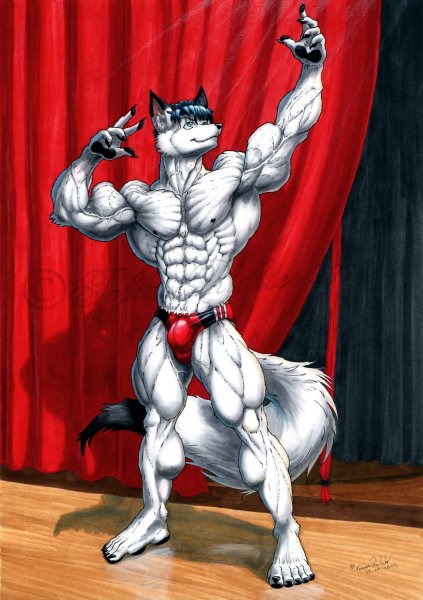 Muscle growth furry Тигрануи