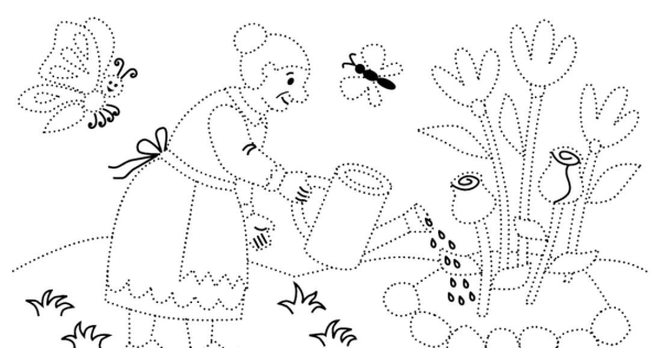 Рисование по точкам для детей