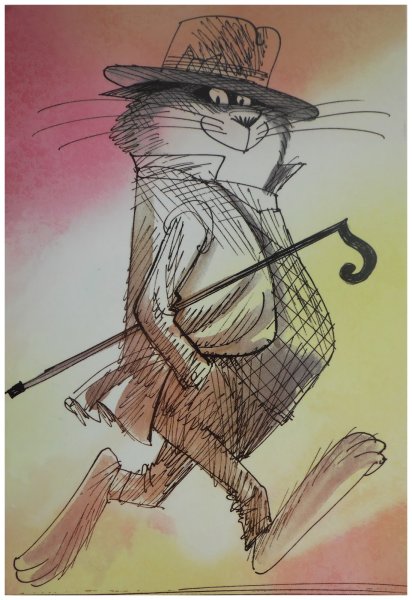 Художник Виктор Чижиков коты