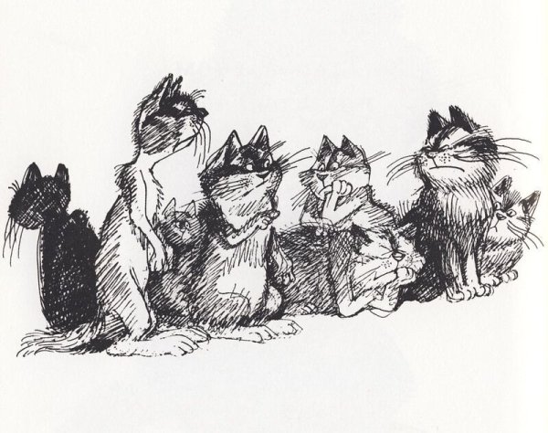 Художник Виктор Чижиков коты