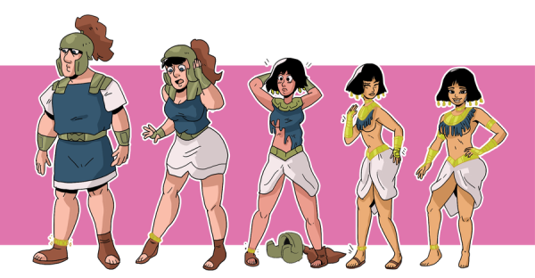 Гендер трансформация принцессы Дисней