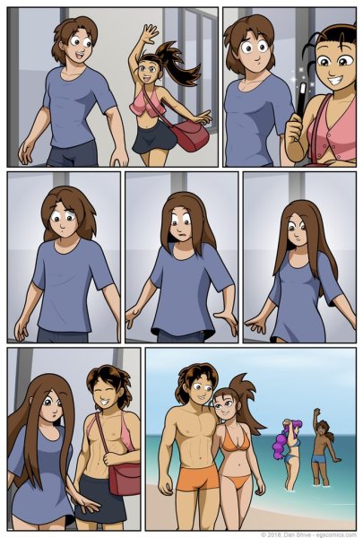 TG TF Transformation девочку