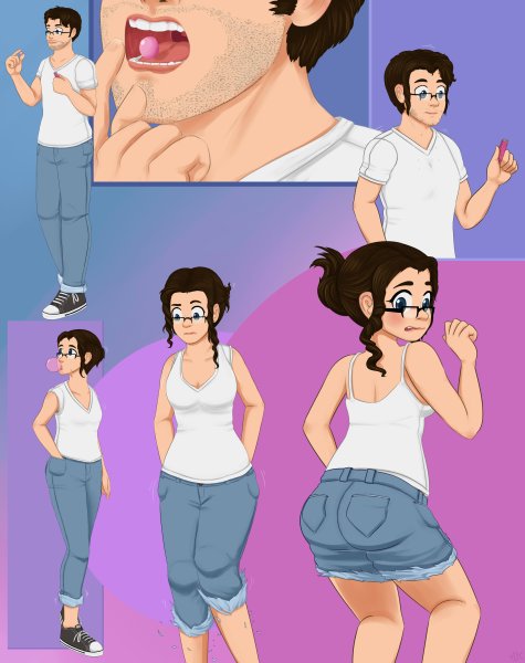 Превращение в девушку