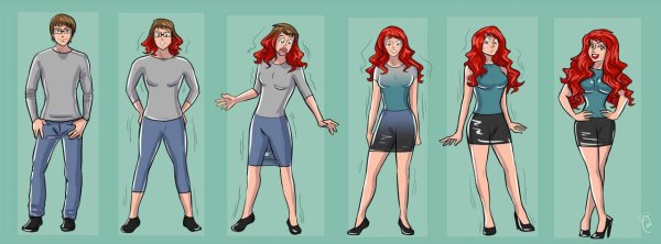 Трансформация в девушку