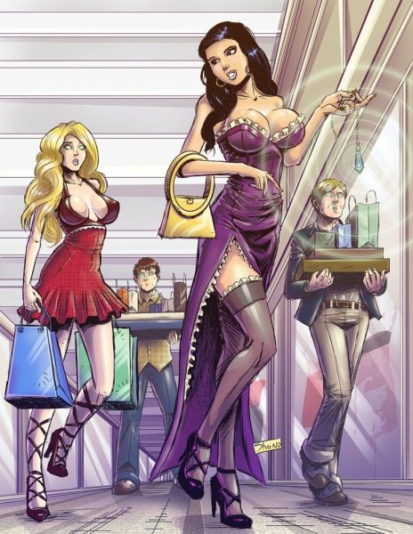 Трансвестит карикатура