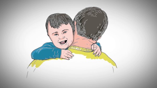 Рисунки детей даунов