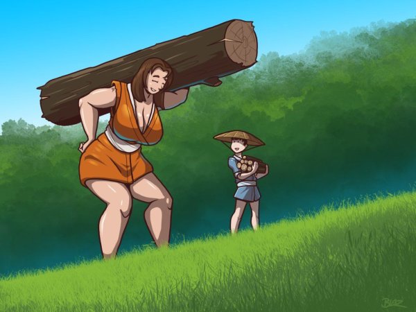 Девушки гиганты арты