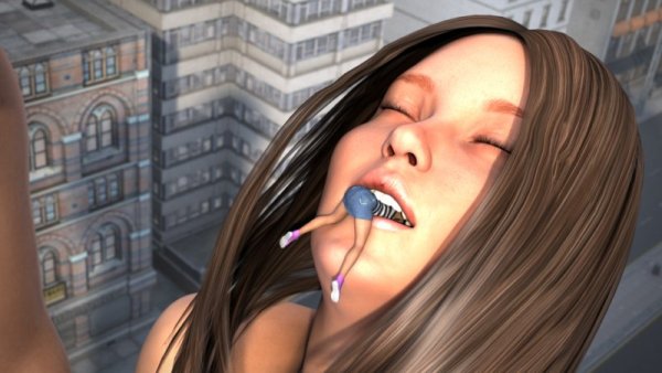 Гиганская девушка растёт