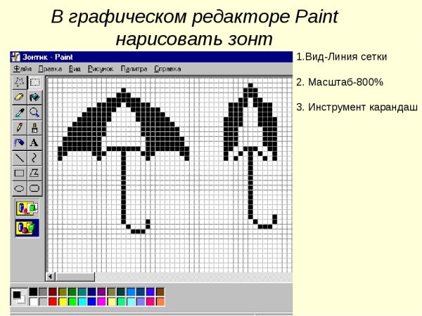 Растровые рисунки в паинте