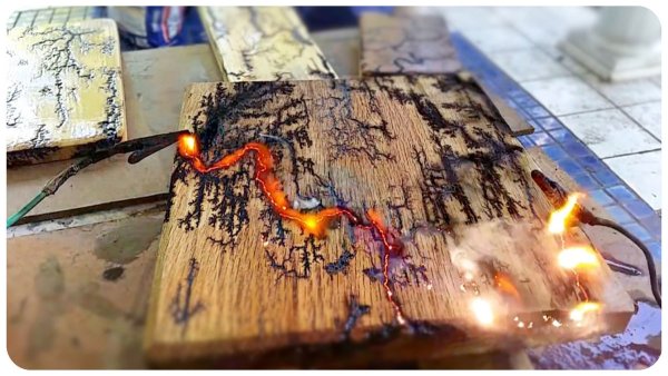 Молния Лихтенберга в картине