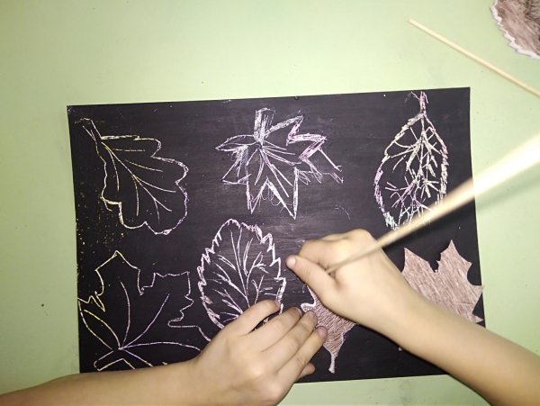 Техника граттаж