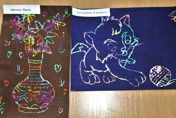 Граттаж техника рисования