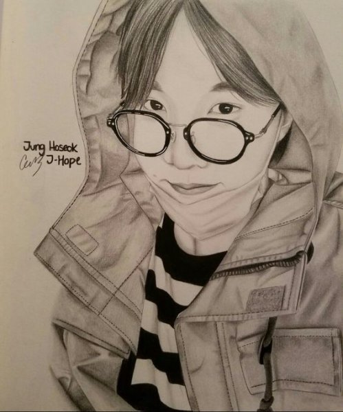 Джей Хоуп рисунок