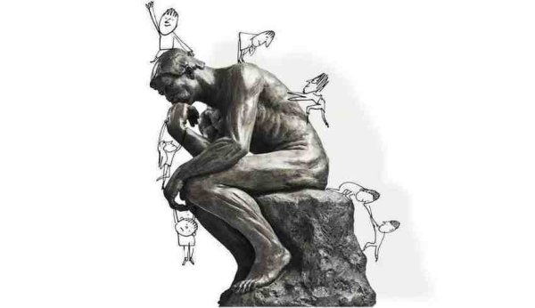 Мыслитель Родена силуэт