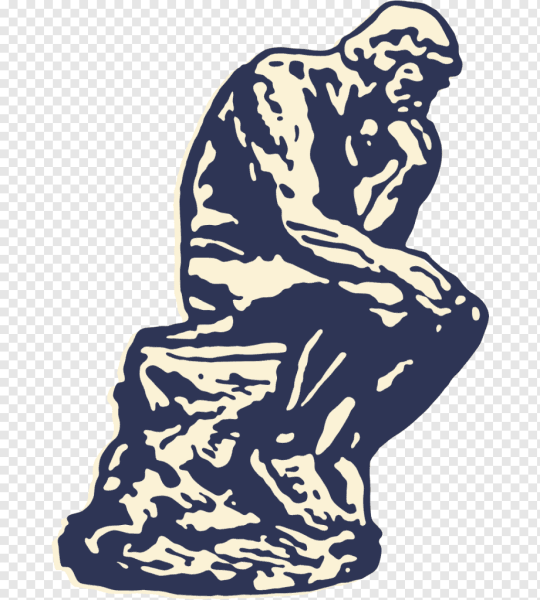 Мыслитель Родена силуэт