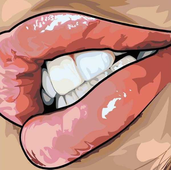 Губы мультяшные