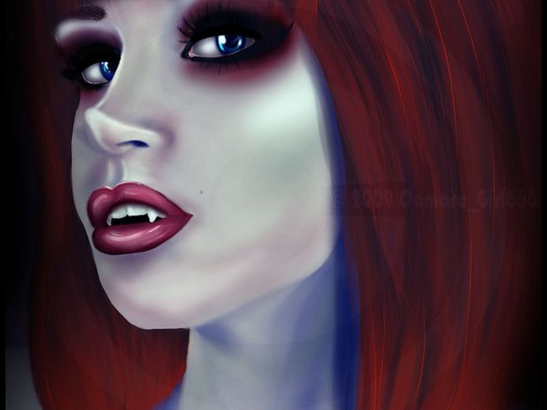 Вампирша с рыжими волосами