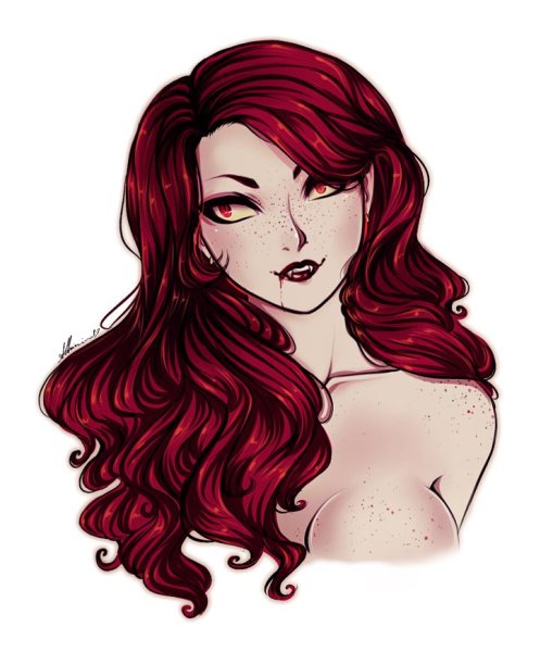 Вампирша брюнетка