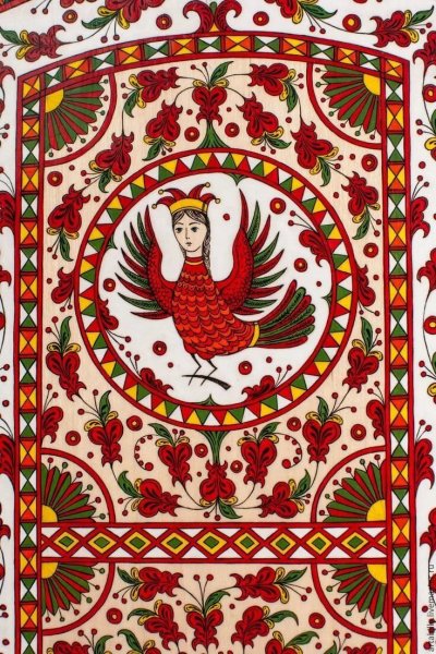 Мезенская роспись ленточный орнамент