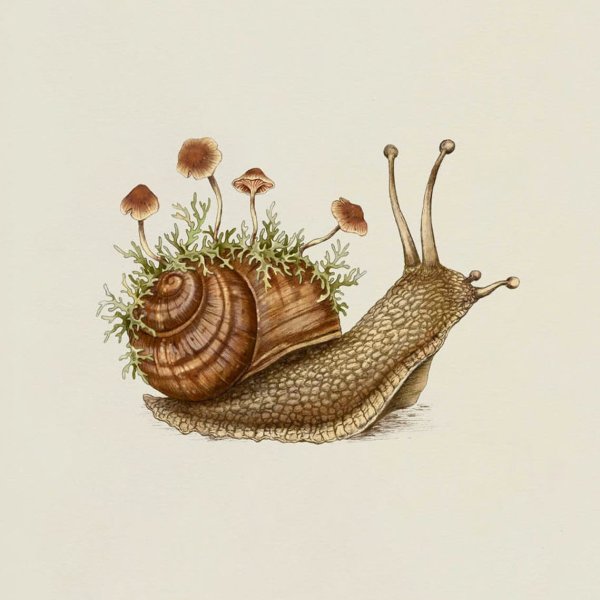 Улитка живопись