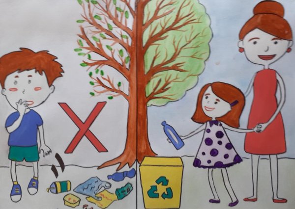 Конкурс рисунков мусора