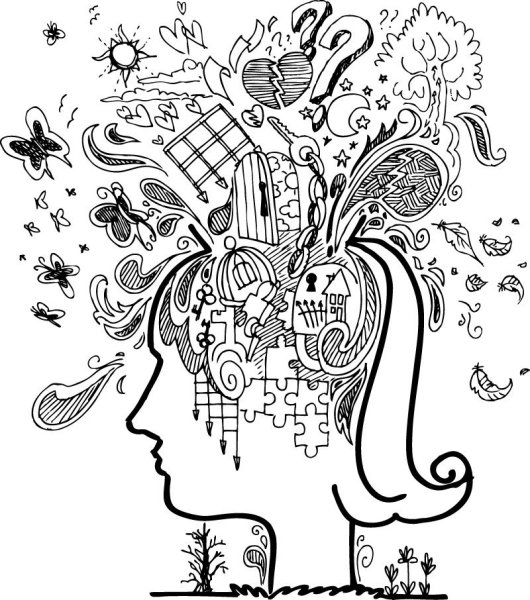 Запутанные мысли в голове