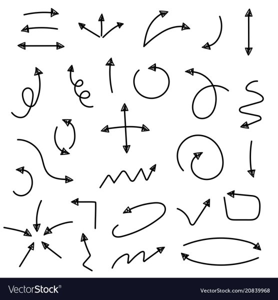 Векторные стрелки от руки