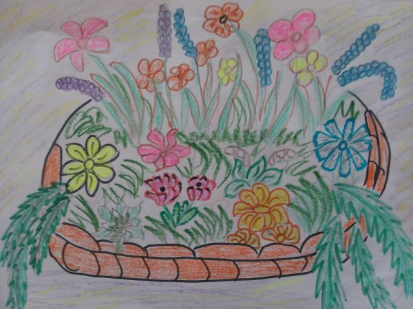 Клумба рисунок