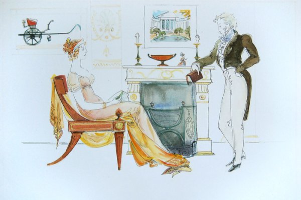 Иллюстрации к роману Евгений Онегин Пушкина