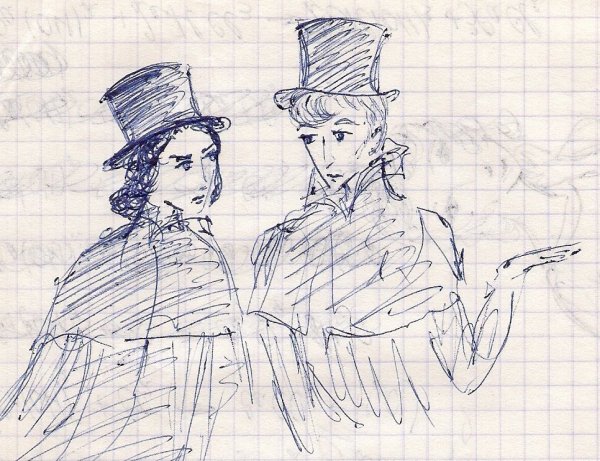 Евгений Онегин и Пушкин арт